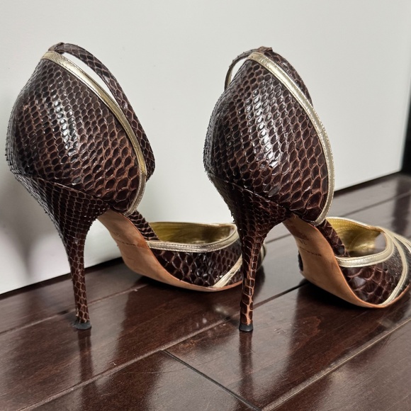 Massimo Dogama snake skin pumps circa early 2000s - Picture 2 of 5